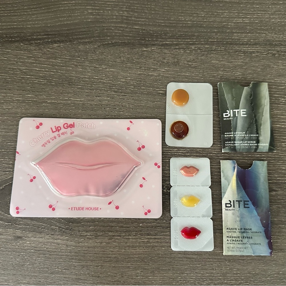 Bite Agave Lip Mask Etude House Cherry Lip Gel Samples